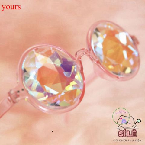 Gọng Kính Vạn Hoa Trong Suốt - Kính Thời Trang Màu Sắc Cầu Vồng Dành Cho Tiệc Tùng, Halloween, Phong Cách Năng Động