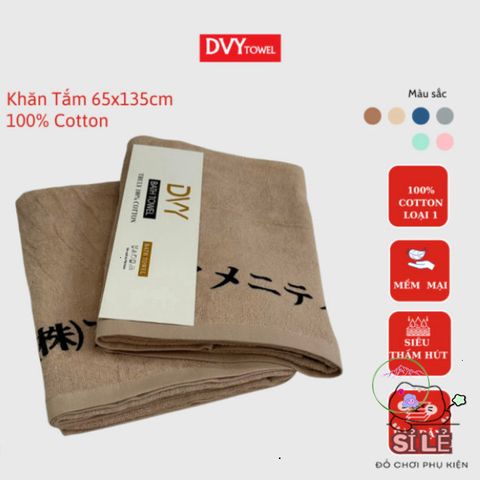 Khăn Tắm Gội Đầu Nhật Bản 65x135cm - Cotton Cao Cấp Mềm Mại, Thấm Hút Tốt, Không Xù Lông, Bền Màu - Đồ Chăm Sóc Cá Nhân Chất Lượng