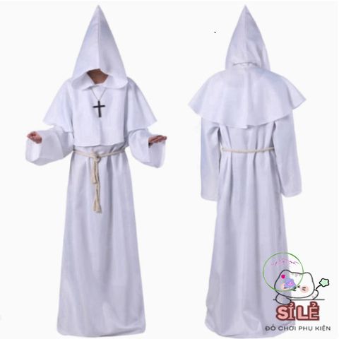 Áo Choàng Thần Chết Đen Đỏ Halloween - Trang Phục Cosplay Phù Thủy Huyền Bí cho Người Lớn và Trẻ Em, Kiểu Dáng 2 Lớp Đẳng Cấp