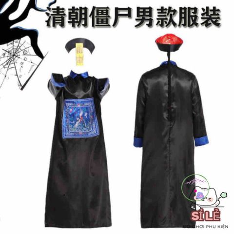Bộ Hóa Trang Ma Cương Thi - Áo Nghệ Thuật Kinh Dị Cho Halloween và Tiệc Cosplay - Độc Đáo, Phong Cách, Dễ Điều Chỉnh