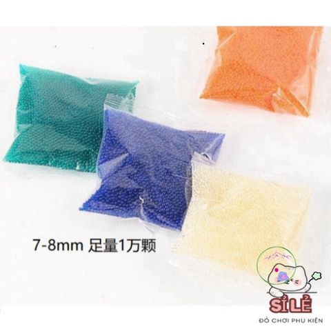 Bộ 10.000 Viên Hạt Nở Sắc Màu 7-8mm - Trang Trí Hoa Đẹp, Bền Bỉ, Thấm Nước Tối Ưu Cho Cây Cảnh và Đồ Chơi Trẻ Em