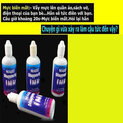 Mực Biến Mất An Toàn 20 Giây - Dùng Để Vẽ, Viết Trên Giấy Và Áo Trắng - Quà Tặng Vui Nhộn Cho Bạn Bè