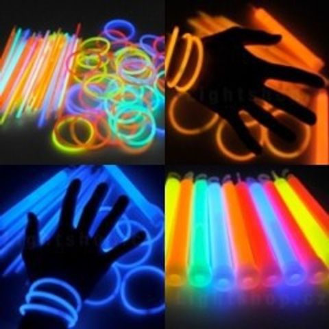 Combo 100 Que Phát Sáng Dạ Quang - Đèn LED Trung Thu Nhiều Màu, Chất Liệu Nhựa Bền, Tái Sử Dụng dễ dàng