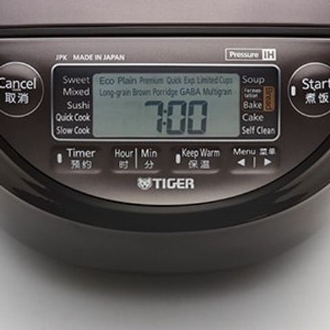 Nồi Cơm Điện Tử Cao Tần Áp Suất Tiger JPK-W18W 1.8L - 20 Chức Năng Nấu, Made In Japan, Công Suất 1210W