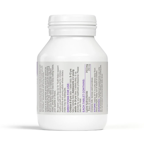 Viên Nhai Bio Island Lysine Step Up 60 Viên - Bổ Sung L-Lysine Cho Trẻ Từ 6 Tuổi, Dạng Nhai Ngon Miệng, Hỗ Trợ Phát Triển Chiều Cao