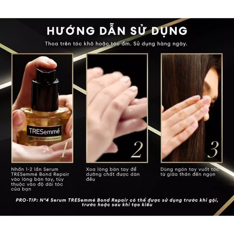 Serum Dưỡng Tóc TRESemmé Keratin Smooth 100ml - Giúp Tóc Mềm Mượt, Dưỡng Ẩm, Chăm Sóc Tóc Khô Xơ, Phục Hồi Tóc Hư Tổn
