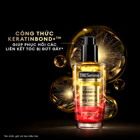 Serum Dưỡng Tóc TRESemmé Keratin Smooth 100ml - Giúp Tóc Mềm Mượt, Dưỡng Ẩm, Chăm Sóc Tóc Khô Xơ, Phục Hồi Tóc Hư Tổn