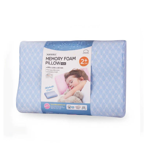 Gối Ngủ Cao Cấp Cho Trẻ Em 2+ Năm - Memory Foam LocknLock HLW181 Xanh/Hồng, Êm Ái, Chống Ẩm Mốc, Kích Thước 35x24x5cm