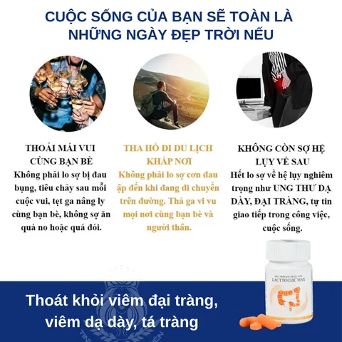 Lacttocol Max - Viên Uống Hỗ Trợ Tiêu Hóa, Giảm Đau Bụng, Viêm Đại Tràng, Đầy Hơi, Khó Tiêu, Tăng Cường Sức Khỏe Đường Ruột