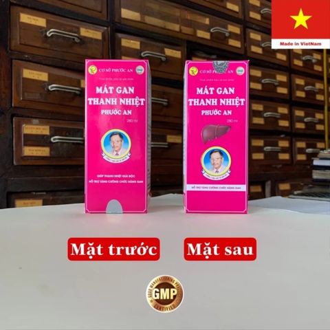 Siro Mát Gan Thanh Nhiệt Phước An - Hỗ Trợ Giải Độc Gan Từ Thiên Nhiên, Giảm Nóng, Ngứa Da, Mát Gan 280ml