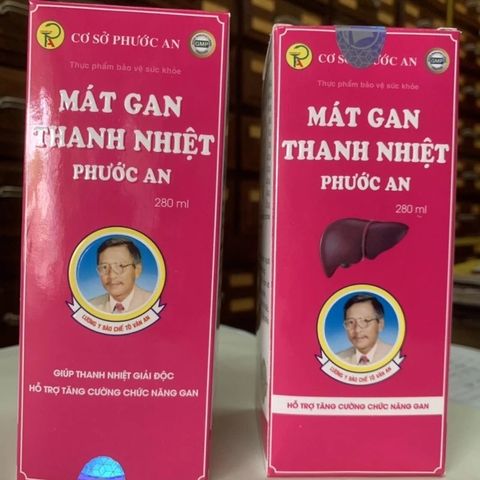 Siro Mát Gan Thanh Nhiệt Phước An - Hỗ Trợ Giải Độc Gan Từ Thiên Nhiên, Giảm Nóng, Ngứa Da, Mát Gan 280ml