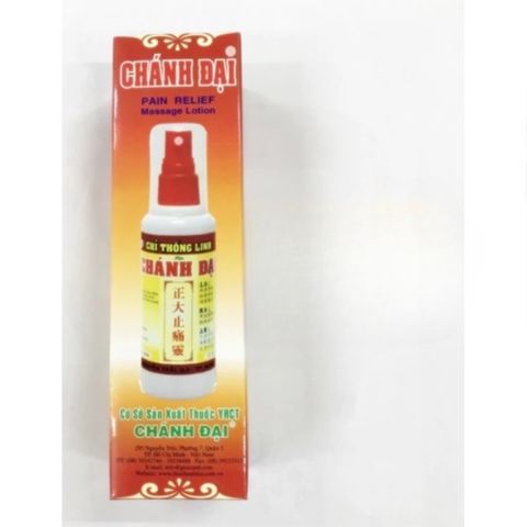 Dầu Xoa Bóp Chỉ Thống Linh Chánh Đại 100ml - Giảm Đau Nhức Cơ Thể, Tiện Lợi Dạng Xịt, Hỗ Trợ Phục Hồi Sau Lao Động Mệt Mỏi