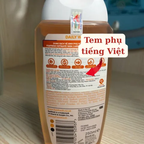 Femfresh Daily Wash 150ml - Dung dịch vệ sinh phụ nữ kháng khuẩn, khử mùi, mềm mại an toàn cho da, không chứa xà phòng.