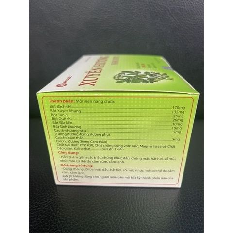 Cảm Xuyên Hương Nam Dược 100 Viên - Thực Phẩm Chức Năng Hỗ Trợ Giảm Cảm Cúm, Nghẹt Mũi, Đau Đầu Từ Thiên Nhiên