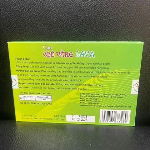 Cao Chè Vằng Lava - Thực Phẩm Chức Năng Hỗ Trợ Lợi Sữa, Giảm Cân Hiệu Quả Cho Mẹ Sau Sinh