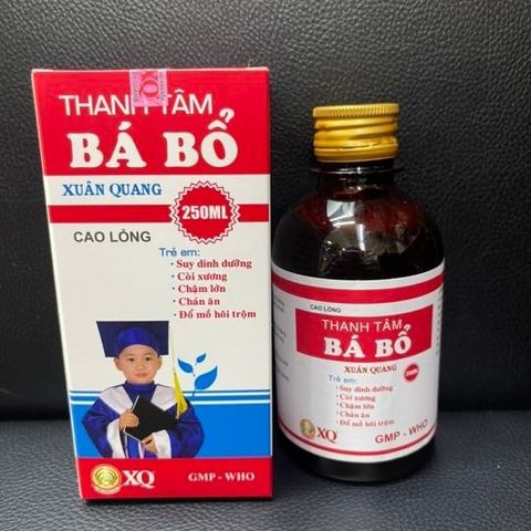 Nước Thanh Tâm Bá Bổ Xuân Quang 250ml - Hỗ Trợ Dinh Dưỡng Cho Trẻ Em, Giúp Cải Thiện Suy Dinh Dưỡng, Ăn Uống Kém, Chậm Lớn