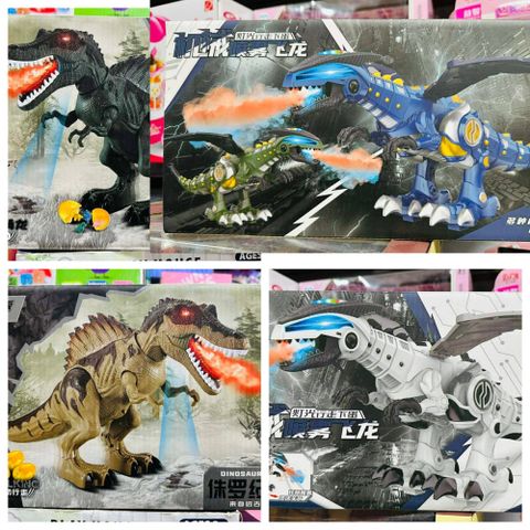 Khủng Long Đẻ Trứng Chạy Bằng Pin Có Đèn Âm Thanh - Đồ Chơi Giải Trí Dinosaur World Cho Trẻ Em 333-16 333-87
