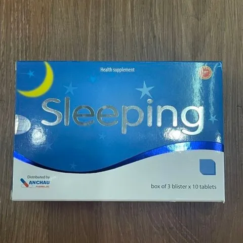 Viên Ngủ Ngon Sleeping An Châu - Hỗ Trợ Giấc Ngủ Sâu, Tự Nhiên, Giảm Căng Thẳng - 30 Viên Thiên Ân