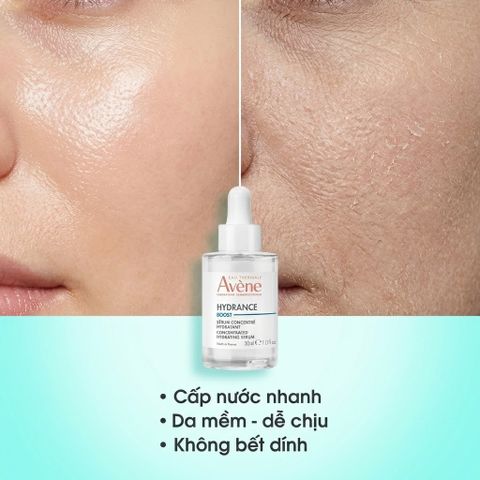 Serum Cấp Nước Avene Hydrance Boost 30ml - Dưỡng Ẩm Sâu, Phục Hồi Da Nhạy Cảm, Giúp Làm Dịu & Căng Mướt Da