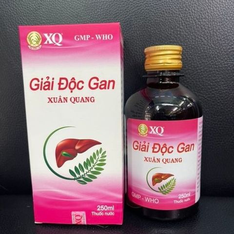 Giải Độc Gan Xuân Quang 250ml - Hỗ Trợ Chức Năng Gan, Thanh Lọc Độc Tố, Giúp Giảm Mụn Nhọt, Chóng Mặt, Vàng Da