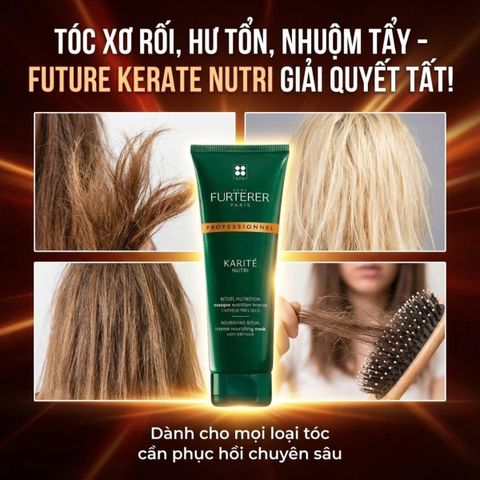 Mặt Nạ Dưỡng Tóc Rene Furterer Nutri Karité 200ml - Phục Hồi Tóc Khô Xơ, Hư Tổn, Không Silicone, Dưỡng Ẩm, Giúp Tóc Mềm Mượt