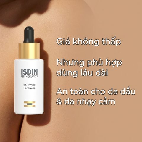 Serum ISDIN Isdinceutics Salicylic Renewal 30ml - Giảm mụn, Làm sáng da, Mờ thâm, Chăm sóc da dầu và hỗn hợp