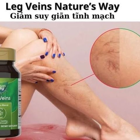 Viên Uống Nature’s Way Leg Veins 60 Viên - Hỗ Trợ Tuần Hoàn, Giảm Nặng Chân - Sản Phẩm Chăm Sóc Sức Khỏe Tự Nhiên Mỹ