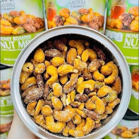 Hạt Hỗn Hợp Tẩm Mật Ong Savanna Gourmet 850G - Hạt Dinh Dưỡng Ngon Miệng, Bổ Dưỡng Cho Sức Khỏe, Snack Lành Mạnh, Đầy Năng Lượng