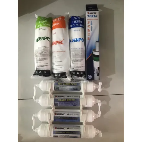 Bộ 8 lõi lọc nước JenPec chính hãng cho máy RO - Bảo vệ sức khỏe với công nghệ lọc tiên tiến và hiệu quả nhất