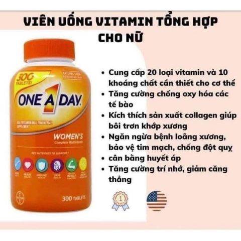 Viên uống bổ sung vitamin One A Day Women's và Men's 50+ cho phụ nữ và nam giới  - Shop Songna