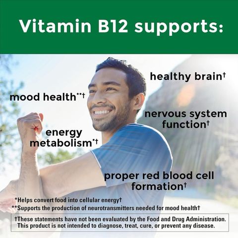[ Date 2027 ]Viên Bổ Sung Vitamin B12 Nature Made 1000mcg - 160viên( Hàng nội địa Mỹ )
