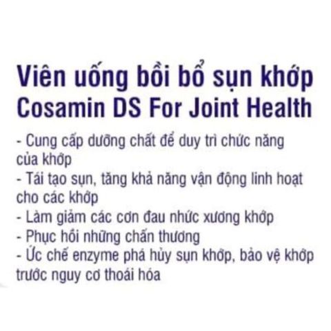 [Date 2028] Viên uống bổ sụn khớp COSAMIN DS - Shop Songna