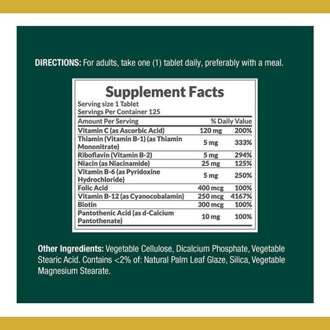 [Date 2026] Viên tổng hợp vitamin B Complex với axit folic và vitamin C tăng đề kháng, tim mạch - Shop Songna