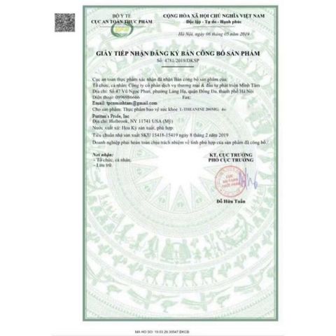 [ Date 2027]Viên uống giảm căng thẳng, bổ não, mất ngủ L-Theanine 200mg Puritan's Pride - Shop Songna