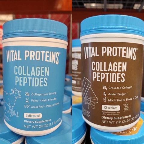 Bột Pha Uống Bổ Sung Collagen Thủy Phân Vital Proteins Collagen Peptides Unflavored