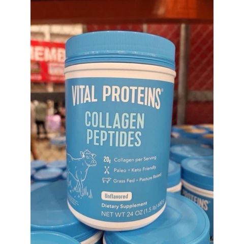 Bột Pha Uống Bổ Sung Collagen Thủy Phân Vital Proteins Collagen Peptides Unflavored
