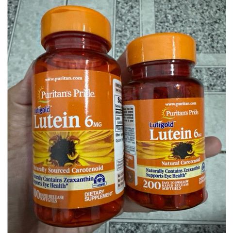 Viên uống bổ mắt, tăng cường thị lực puritan's pride lutigold lutein