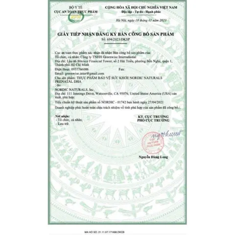 [Date 3/2027] DHA cho bà bầu Nordic Naturhals Prenatal DHA phát triển trí não ở trẻ sơ sinh trong thời mang thai vị dâu 501568