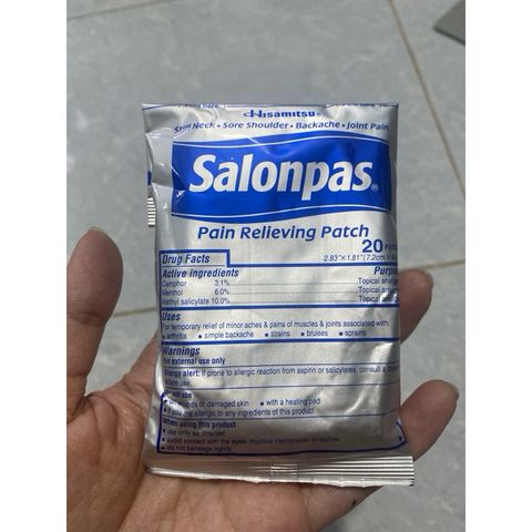 Miếng Dán Salonpas Nhật Bản 140 Miếng - Hàng Mỹ Chất Lượng Cao Cho Đau Nhức Cơ Thể, Sử Dụng An Toàn Cho Người Lớn 12+