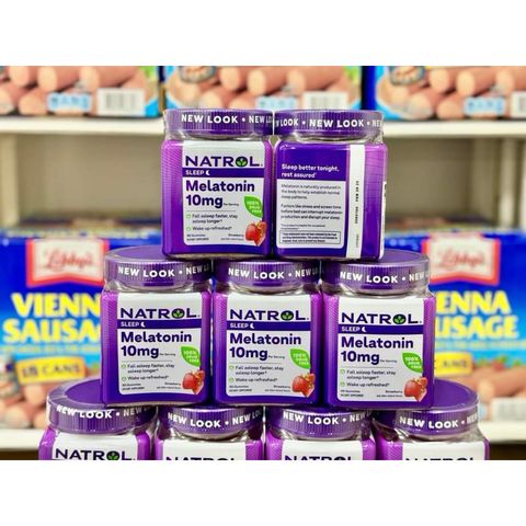 Thực phẩm kẹo hỗ trợ giấc ngủ Melat onin Natrol 10mg - Shop Songna