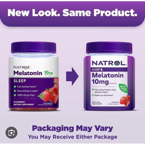 Thực phẩm kẹo hỗ trợ giấc ngủ Melat onin Natrol 10mg - Shop Songna