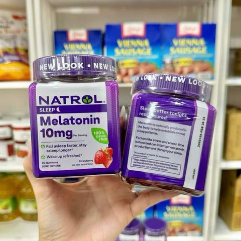 Thực phẩm kẹo hỗ trợ giấc ngủ Melat onin Natrol 10mg - Shop Songna