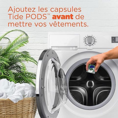Viên Giặt Tide Pods 156 Viên - Giặt Tẩy, Đánh Bật Vết Bẩn, Làm Trắng Vượt Trội - Dễ Sử Dụng, Hương Thơm Lâu, Chỉ 1 Viên/Mẻ Giặt