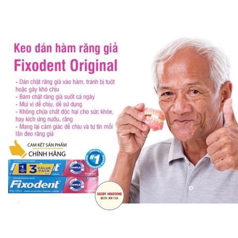 Keo Dán Răng Giả Fixodent Original 68g - Giải Pháp Cố Định An Toàn và Thoải Mái Cho Người Sử Dụng Răng Giả
