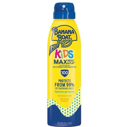 Xịt chống nắng trẻ em Banana Boat Kids Max protect & play cho bé  SPF 50-100 501613