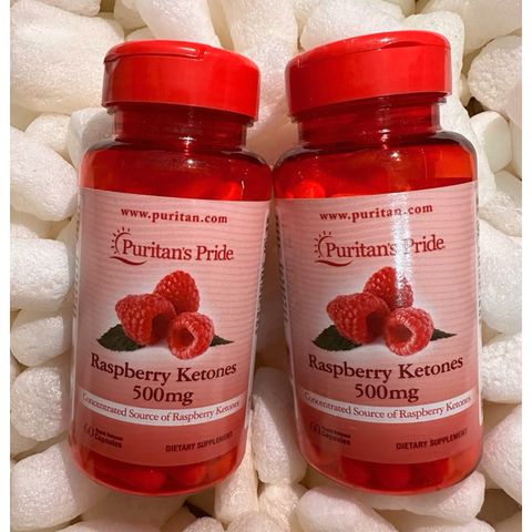 [ Date 2027 ]Puritan's Pride Raspberry Ketones 500mg, 60 viên 501619