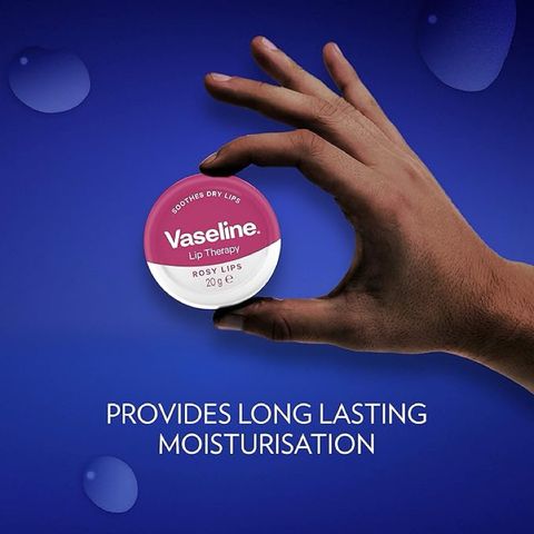 Son Dưỡng Môi Vaseline Lip Therapy Rose Lips 20g - Dưỡng Ẩm, Chống Nứt Nẻ, Mùi Hương Dịu Nhẹ, Đôi Môi Mềm Mại Tự Nhiên
