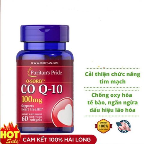 Viên Hỗ Trợ Tim Mạch Puritan’s Pride Q-SORB COQ 10 100mg - 400mg 501625