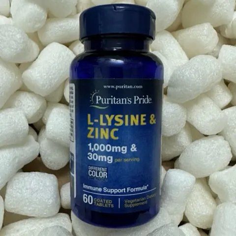 [ Date 2026]Viên uống giảm mụn bổ sung L - lysine 1000mg và zinc 30mg 60v - Shop Song na