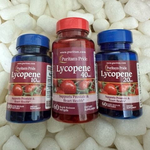 Viên Uống Hỗ Trợ Tuyến Tiền Liệt Puritan's Pride Lycopene 10mg - Tăng Cường Sức Khỏe Tim Mạch và Chống Oxy Hóa